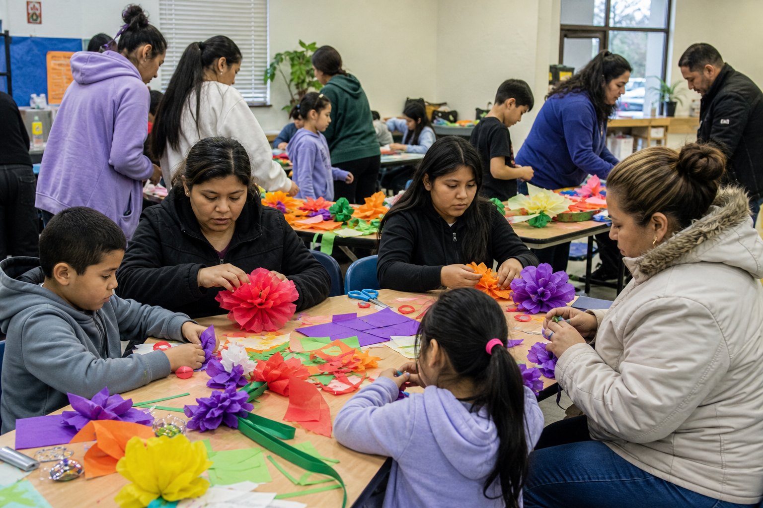 West Lawn families creating culturally rooted community art